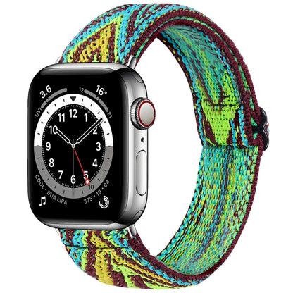 Elastic Watch Band For Apple Watch Series 7 45mm / 6 & SE & 5 & 4 44mm / 3 & 2 & 1 42mm(03) by buy2fix