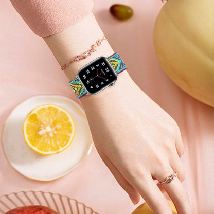 Elastic Watch Band For Apple Watch Series 7 45mm / 6 & SE & 5 & 4 44mm / 3 & 2 & 1 42mm(03) by buy2fix