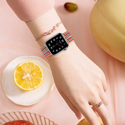 Elastic Watch Band For Apple Watch Series 7 45mm / 6 & SE & 5 & 4 44mm / 3 & 2 & 1 42mm(06) by buy2fix