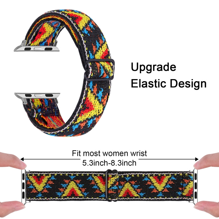 Elastic Watch Band For Apple Watch Series 7 45mm / 6 & SE & 5 & 4 44mm / 3 & 2 & 1 42mm(07) by buy2fix