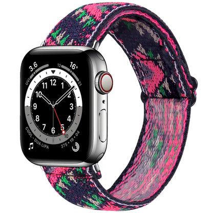 Elastic Watch Band For Apple Watch Series 7 45mm / 6 & SE & 5 & 4 44mm / 3 & 2 & 1 42mm(08) by buy2fix