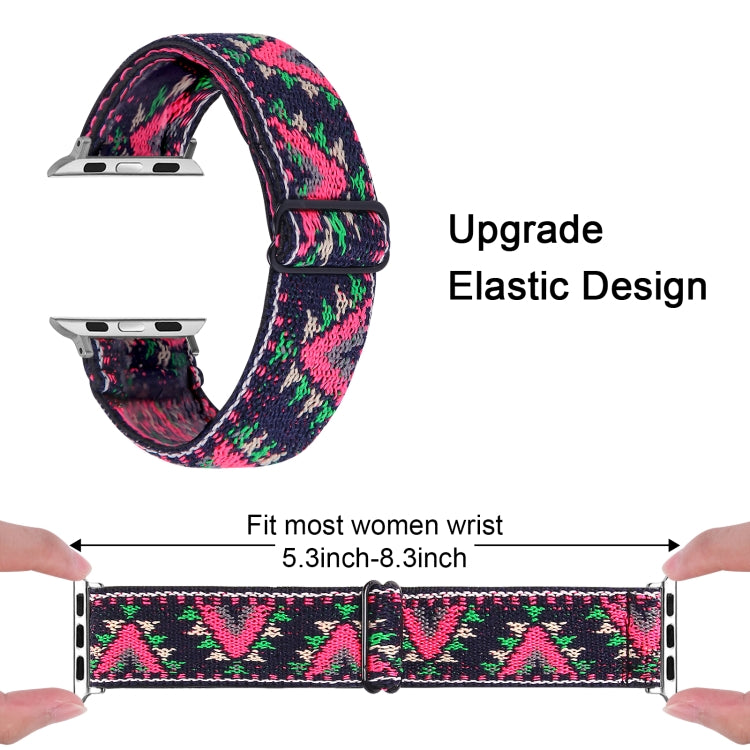 Elastic Watch Band For Apple Watch Series 7 45mm / 6 & SE & 5 & 4 44mm / 3 & 2 & 1 42mm(08) by buy2fix