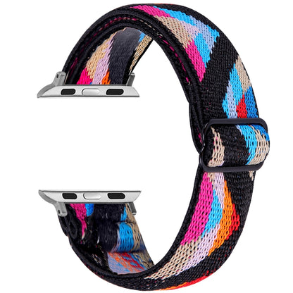 Elastic Watch Band For Apple Watch Ultra 49mm&Watch Ultra 2 49mm / Series 9&8&7 45mm / SE 3&SE 2&6&SE&5&4 44mm / 3&2&1 42mm(10) by buy2fix