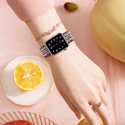 Elastic Watch Band For Apple Watch Series 7 45mm / 6 & SE & 5 & 4 44mm / 3 & 2 & 1 42mm(12) by buy2fix