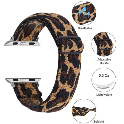 Elastic Watch Band For Apple Watch Series 7 45mm / 6 & SE & 5 & 4 44mm / 3 & 2 & 1 42mm(16) by buy2fix