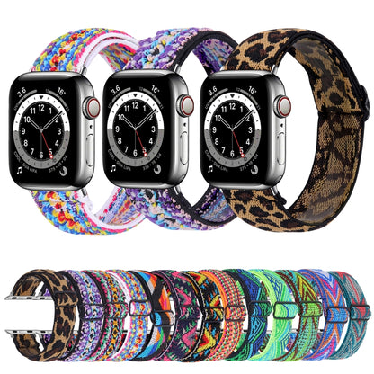 Elastic Watch Band For Apple Watch Series 7 45mm / 6 & SE & 5 & 4 44mm / 3 & 2 & 1 42mm(02) by buy2fix
