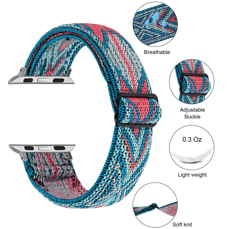 Elastic Watch Band For Apple Watch Series 7 41mm / 6 & SE & 5 & 4 40mm / 3 & 2 & 1 38mm(01) by buy2fix