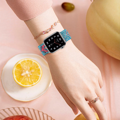 Elastic Watch Band For Apple Watch Series 7 41mm / 6 & SE & 5 & 4 40mm / 3 & 2 & 1 38mm(01) by buy2fix