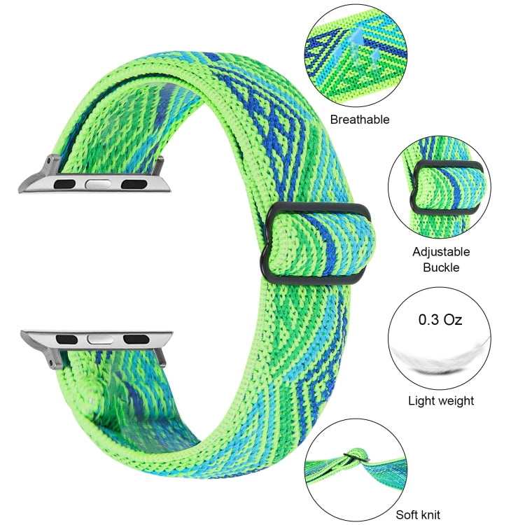Elastic Watch Band For Apple Watch Series 7 41mm / 6 & SE & 5 & 4 40mm / 3 & 2 & 1 38mm(04) by buy2fix