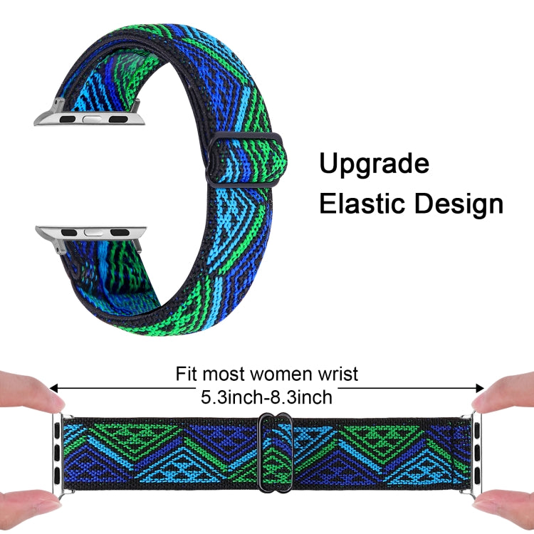 Elastic Watch Band For Apple Watch Series 7 41mm / 6 & SE & 5 & 4 40mm / 3 & 2 & 1 38mm(05) by buy2fix