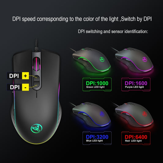 HXSJ P6+V100+A867 Keyboard Mouse Converter + One-handed Keyboard + RGB Gaming Mouse Set by HXSJ