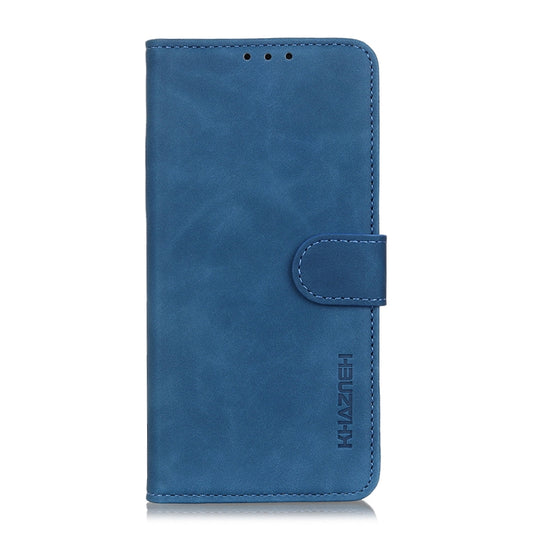 For OPPO F19 Pro+ 5G / Reno5 Z / Reno6 Z KHAZNEH Retro Texture Horizontal Flip Leather Case with Holder & Card Slots & Wallet(Blue) by buy2fix