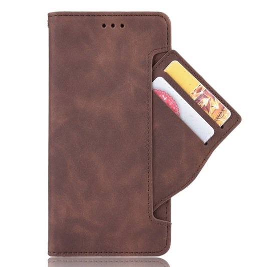 For OPPO Realme GT 5G Skin Feel Calf Pattern Horizontal Flip Leather Case with Holder & Card Slots & Photo Frame(Brown) by buy2fix