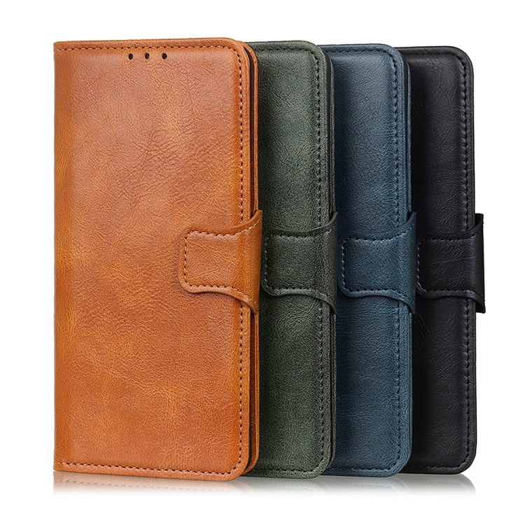 For Samsung Galaxy S21 FE Mirren Crazy Horse Texture Horizontal Flip Leather Case with Holder & Card Slots & Wallet(Dark Green) by buy2fix