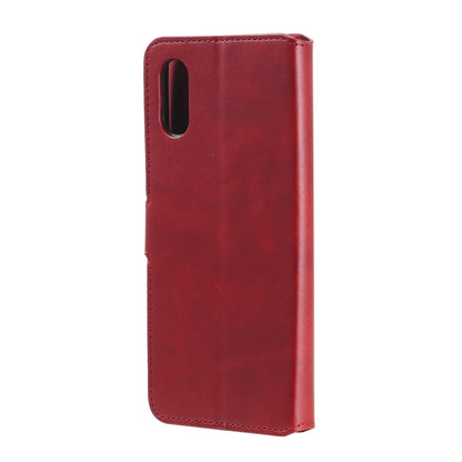 For Samsung Galaxy A02 / M02 Classic Calf Texture PU + TPU Horizontal Flip Leather Case with Holder & Card Slots & Wallet(Red) by buy2fix