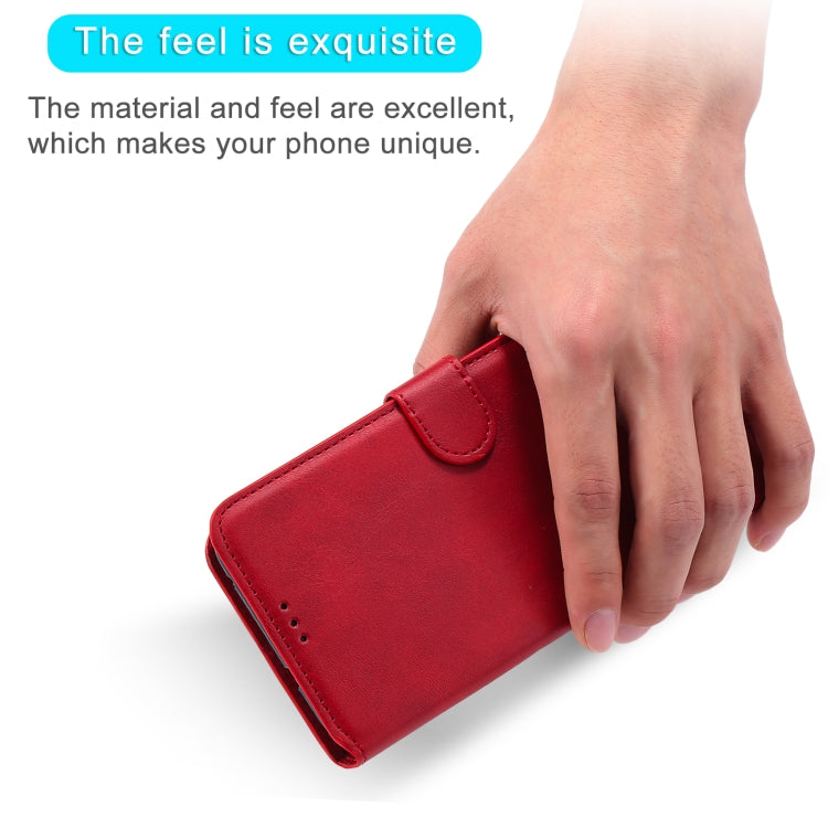 For Samsung Galaxy A02 / M02 Classic Calf Texture PU + TPU Horizontal Flip Leather Case with Holder & Card Slots & Wallet(Red) by buy2fix