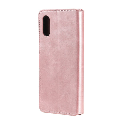 For Samsung Galaxy A02 / M02 Classic Calf Texture PU + TPU Horizontal Flip Leather Case with Holder & Card Slots & Wallet(Rose Gold) by buy2fix