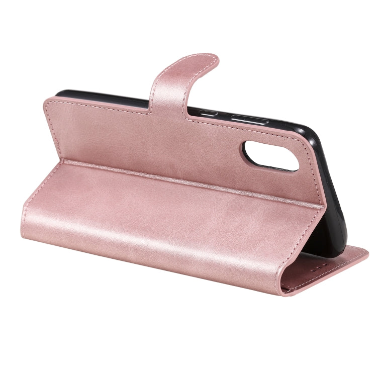 For Samsung Galaxy A02 / M02 Classic Calf Texture PU + TPU Horizontal Flip Leather Case with Holder & Card Slots & Wallet(Rose Gold) by buy2fix