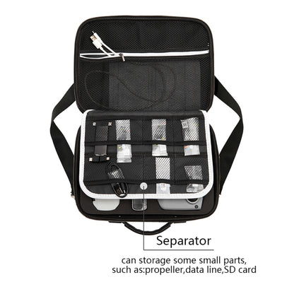 Portable Single Shoulder Storage Travel Carrying Cover Case Box with Baffle Separator for DJI Air 2S(Black + Black Liner) by buy2fix