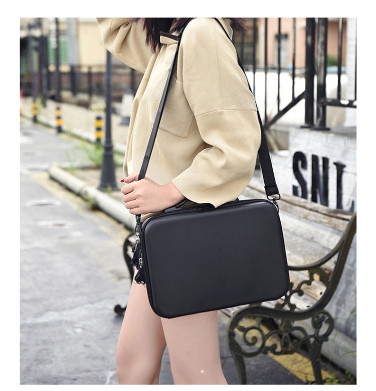 Portable Single Shoulder Storage Travel Carrying Cover Case Box with Baffle Separator for DJI Air 2S(Black + Black Liner) by buy2fix