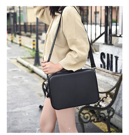 Portable Single Shoulder Storage Travel Carrying Cover Case Box with Baffle Separator for DJI Air 2S(Black + Black Liner) by buy2fix