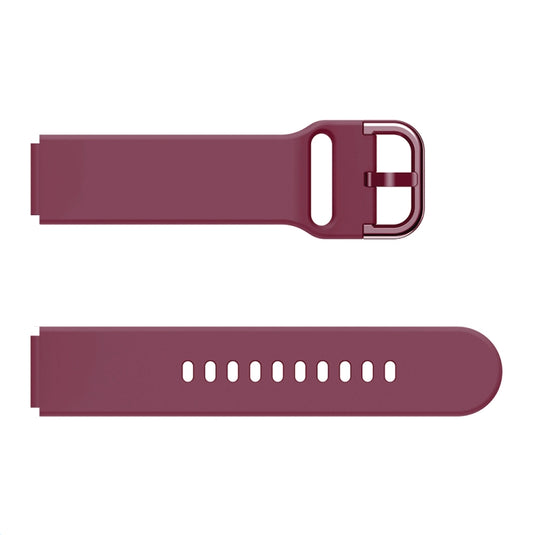 For Xiaomi Mi Watch Electroplating Buckle Silicone Watch Band(Wine Red) by buy2fix