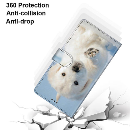 For Samsung Galaxy A32 4G / A32 Lite Coloured Drawing Cross Texture Horizontal Flip PU Leather Case with Holder & Card Slots & Wallet & Lanyard(Snow Puppy) by buy2fix