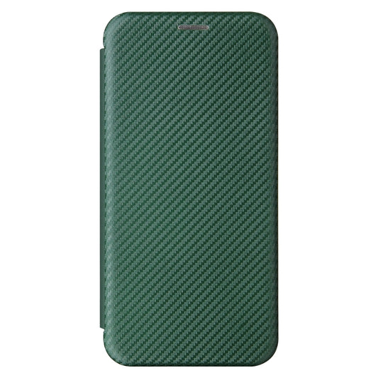 For Xiaomi Mi 11 Lite Carbon Fiber Texture Horizontal Flip TPU + PC + PU Leather Case with Card Slot(Green) by buy2fix