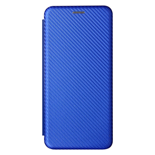 For Realme C21 Carbon Fiber Texture Horizontal Flip TPU + PC + PU Leather Case with Card Slot(Blue) by buy2fix