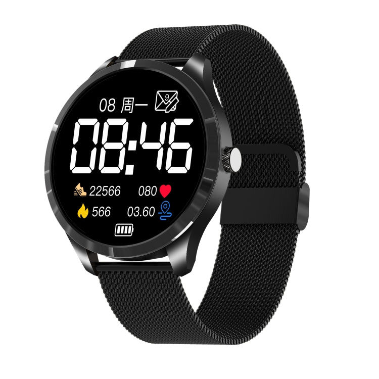 Q9L 1.28 inch IPS Color Screen IP67 Waterproof Smart Watch, Support Blood Pressure Monitoring / Heart Rate Monitoring / Sleep Monitoring(Black) - Smart Wear by buy2fix | Online Shopping UK | buy2fix