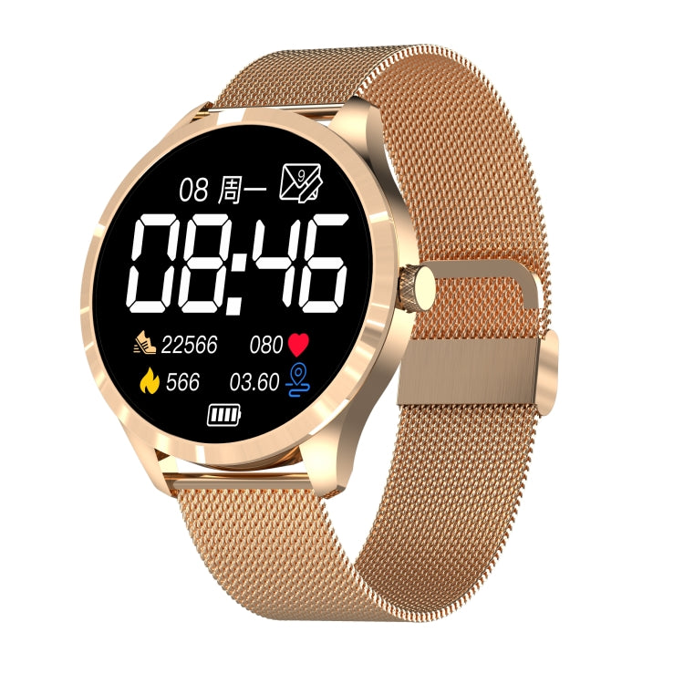 Q9L 1.28 inch IPS Color Screen IP67 Waterproof Smart Watch, Support Blood Pressure Monitoring / Heart Rate Monitoring / Sleep Monitoring(Gold) - Smart Wear by buy2fix | Online Shopping UK | buy2fix