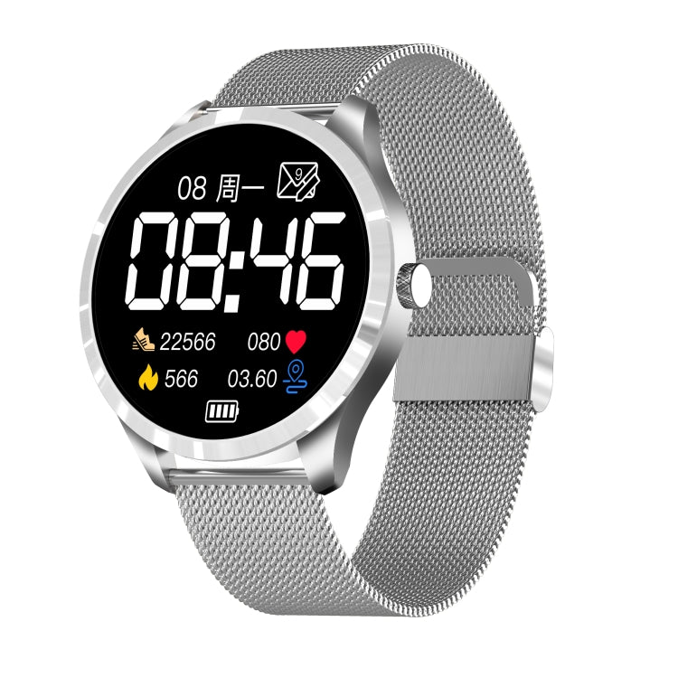 Q9L 1.28 inch IPS Color Screen IP67 Waterproof Smart Watch, Support Blood Pressure Monitoring / Heart Rate Monitoring / Sleep Monitoring(Silver) - Smart Wear by buy2fix | Online Shopping UK | buy2fix