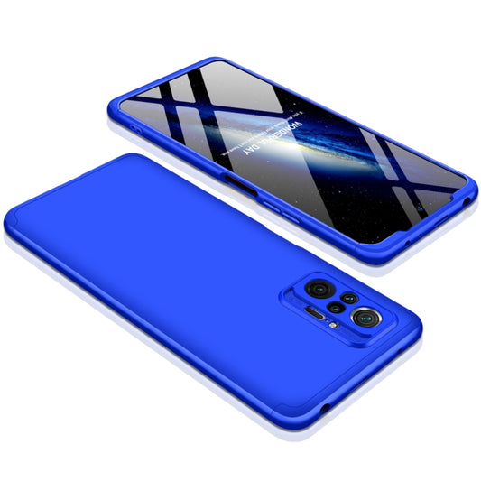 For Xiaomi Redmi Note 10 Pro / Note 10 Pro Max GKK Three Stage Splicing Full Coverage PC Protective Case(Blue) by GKK