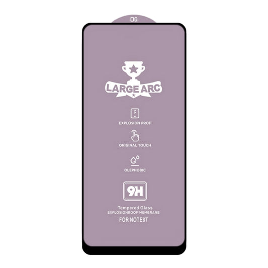 For Samsung Galaxy A21 9H HD Large Arc High Alumina Full Screen Tempered Glass Film by buy2fix