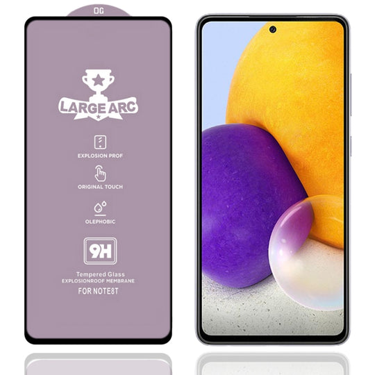 Pour Samsung Galaxy A72 5G 9H HD Film de verre trempé plein écran à haute alumine à grand arc