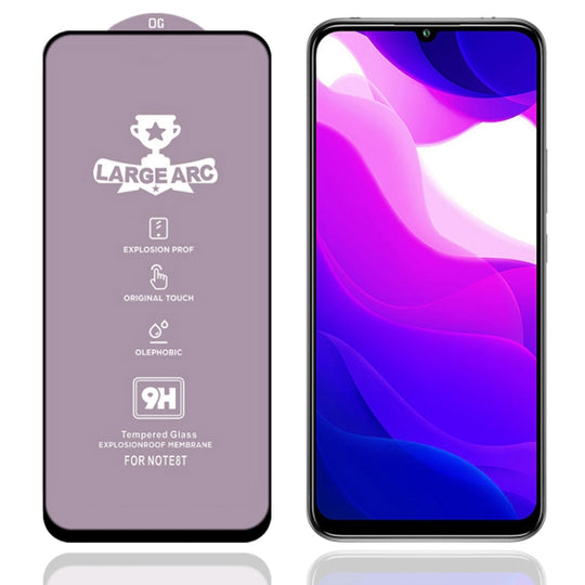 For Xiaomi Mi 10T Lite 5G 9H HD Large Arc High Alumina Full Screen Tempered Glass Film