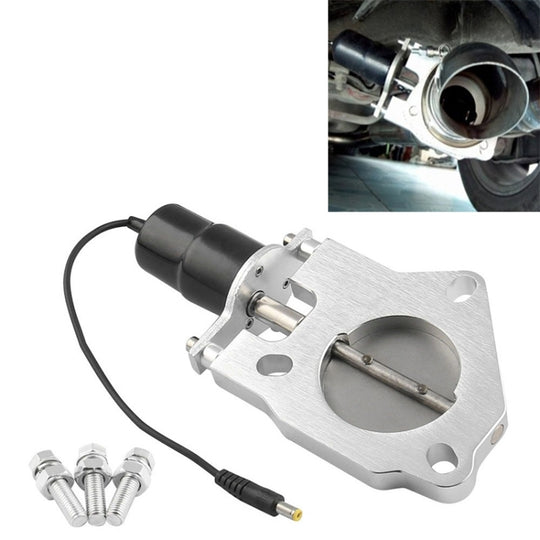 Moteur de commande de soupapes de coupure d'échappement électrique de course universelle en acier inoxydable pour voiture, taille: 2,25 pouces