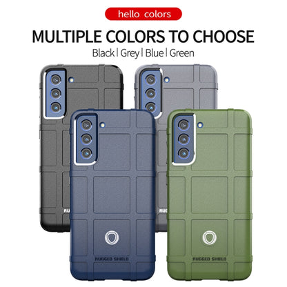 For Samsung Galaxy S21 FE Shockproof Shield Full Coverage Silicone Case(Grey) by buy2fix