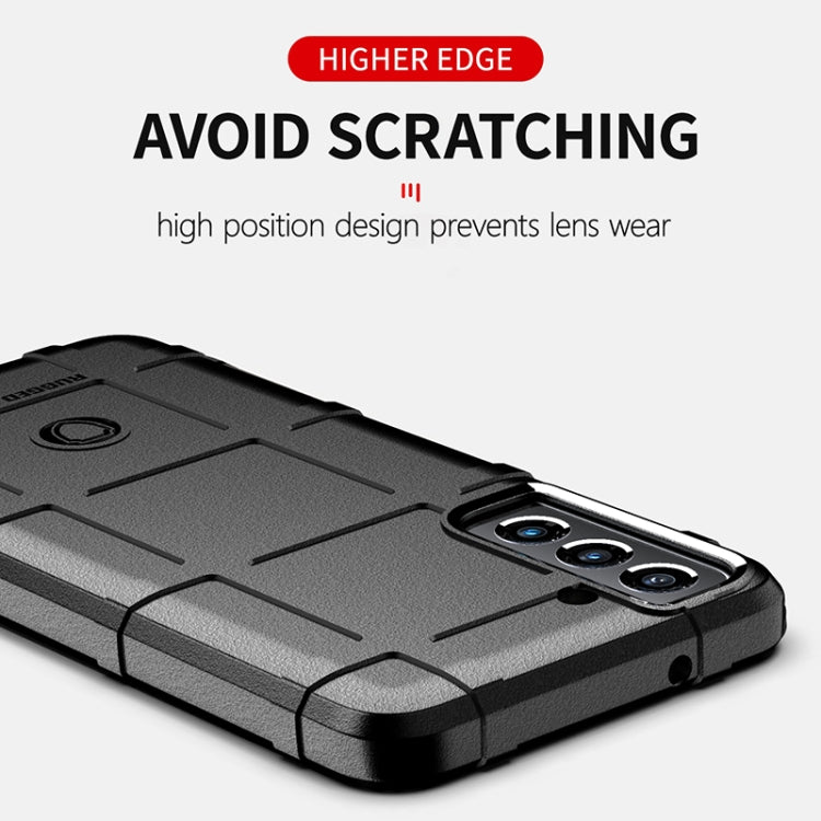 For Samsung Galaxy S21 FE Shockproof Shield Full Coverage Silicone Case(Black) by buy2fix