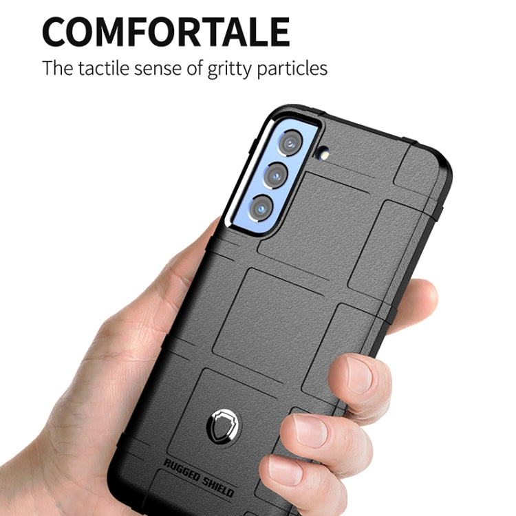 For Samsung Galaxy S21 FE Shockproof Shield Full Coverage Silicone Case(Black) by buy2fix