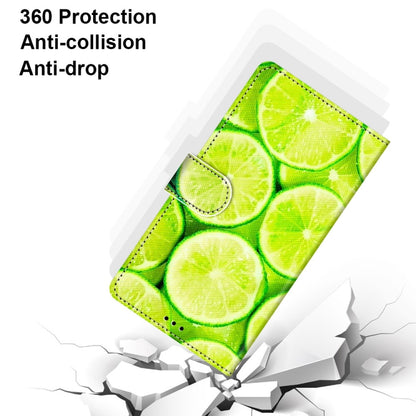 For Samsung Galaxy A32 4G / A32 Lite Coloured Drawing Cross Texture Horizontal Flip PU Leather Case with Holder & Card Slots & Wallet & Lanyard(Green Lemon) by buy2fix