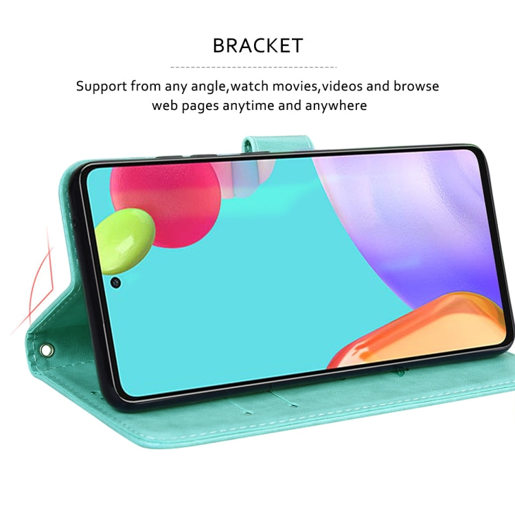 For Huawei P smart 2021 Rose Embossed Horizontal Flip PU Leather Case with Holder & Card Slots & Wallet(Green) by AutSpace