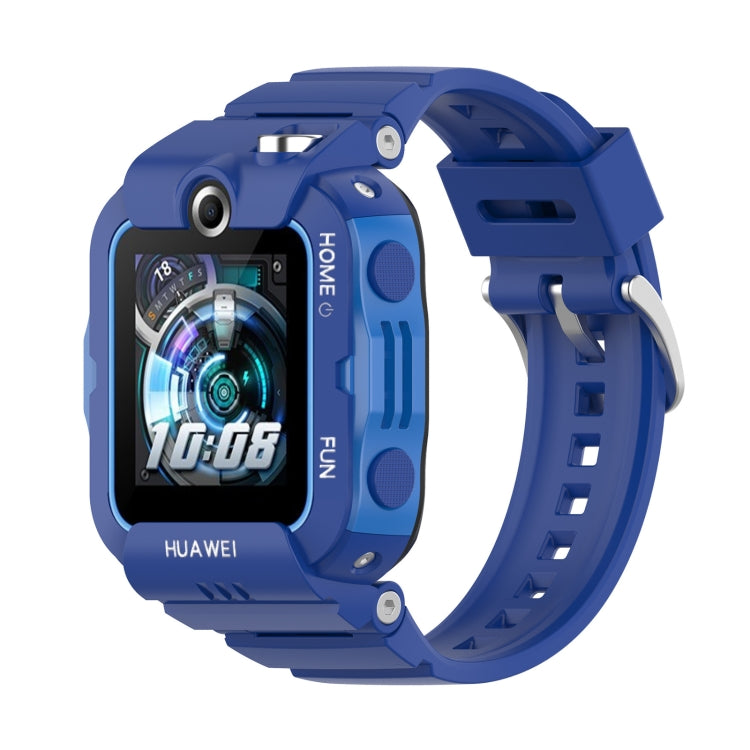 For Huawei Kids Watch 4X Silicone Watch Band with Dismantling Tools, One Size(Blue) by buy2fix