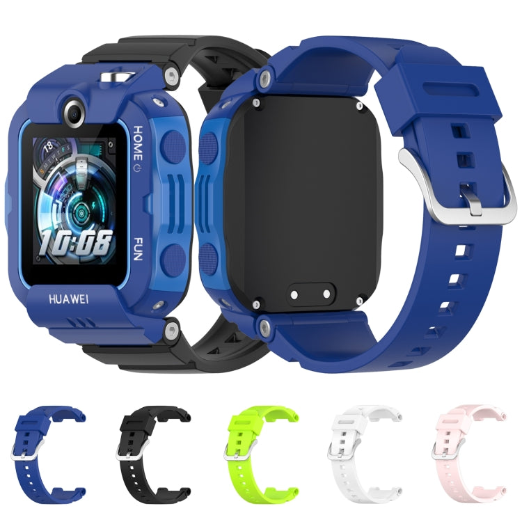 For Huawei Kids Watch 4X Silicone Watch Band with Dismantling Tools, One Size(Blue) by buy2fix