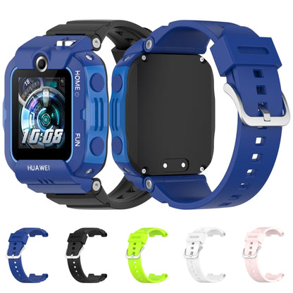 For Huawei Kids Watch 4X Silicone Watch Band with Dismantling Tools, One Size(Blue) by buy2fix