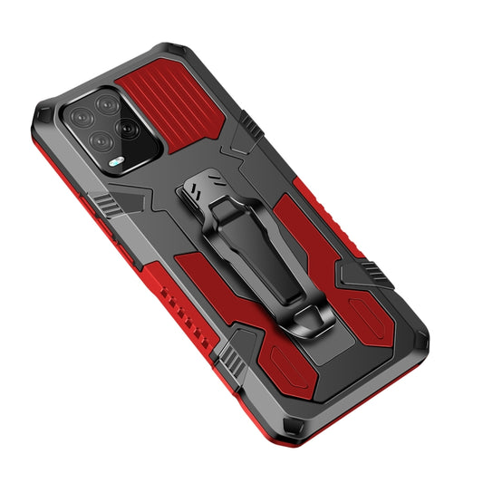 For OPPO Realme 8 / 8 Pro Armor Warrior Shockproof PC + TPU Protective Case(Red) by buy2fix
