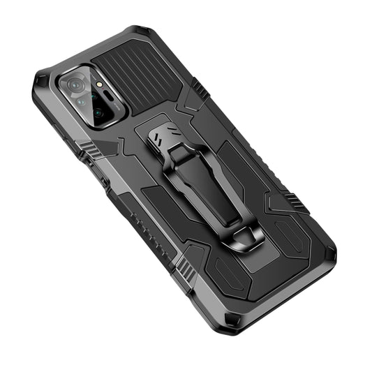 For Redmi Note 10 Pro / Note 10 Pro Max Armor Warrior Shockproof PC + TPU Protective Case(Black) by buy2fix