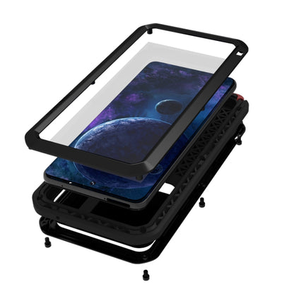 For Samsung Galaxy A52 5G / 4G LOVE MEI Metal Shockproof Waterproof Dustproof Protective Case with Glass(Yellow) by LOVE MEI