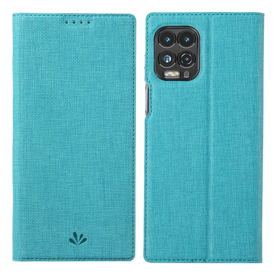 For Motorola Moto Edge S / G100 ViLi DMX Series Shockproof TPU + PU Leather Magnetic Attraction Horizontal Flip Case with Card Slot & Holder(Blue)