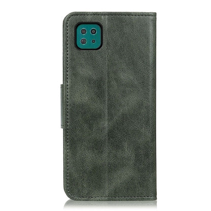For Samsung Galaxy A22 5G(EU Version) Mirren Crazy Horse Texture Horizontal Flip Leather Case with Holder & Card Slots & Wallet(Dark Green) by buy2fix